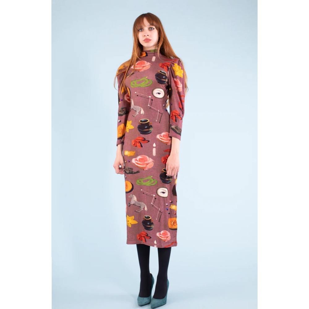 Samantha Pleet Demeter Dress in Token print